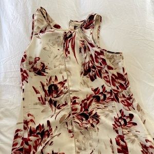 White House black market white top with red accents